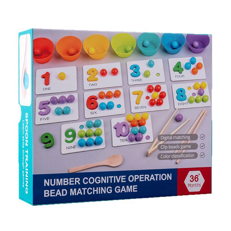 Набор «Счёт и сортировка» — Number Cognitive Operation Bead Matching Game