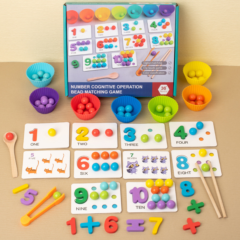 Набор «Счёт и сортировка» — Number Cognitive Operation Bead Matching Game