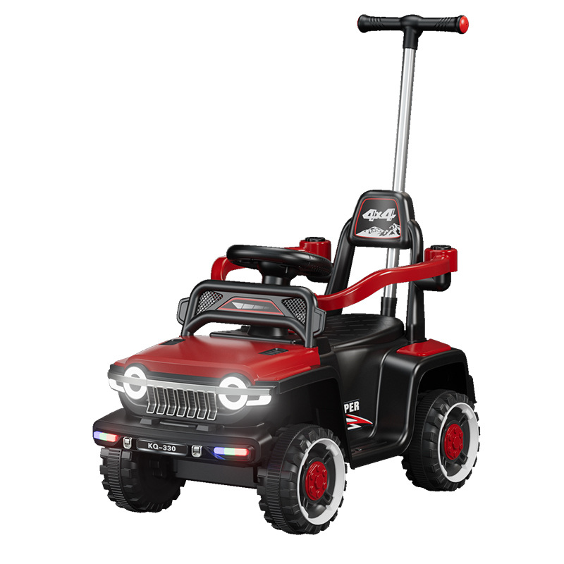 Электро толокар JEEP KQ-330 — коляска 2 в 1 с мотором и родительской ручкой