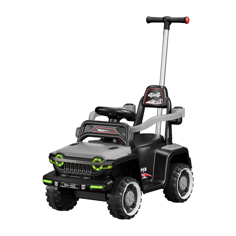 Электро толокар JEEP KQ-330 — коляска 2 в 1 с мотором и родительской ручкой