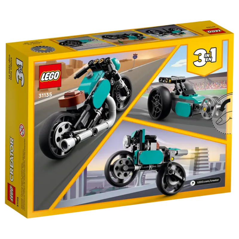 Конструктор LEGO Creator 3 в 1 31135 “Ретро Мотоцикл” 128 деталей, 8+