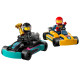 Конструктор LEGO City 60400 “Картинг и Гонщики” 99 деталей, 4+