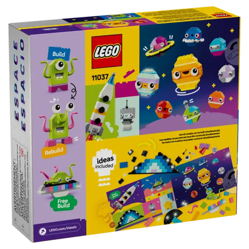 Конструктор LEGO Classic 11037 “Креативные космические планеты” 450 деталей, 5+