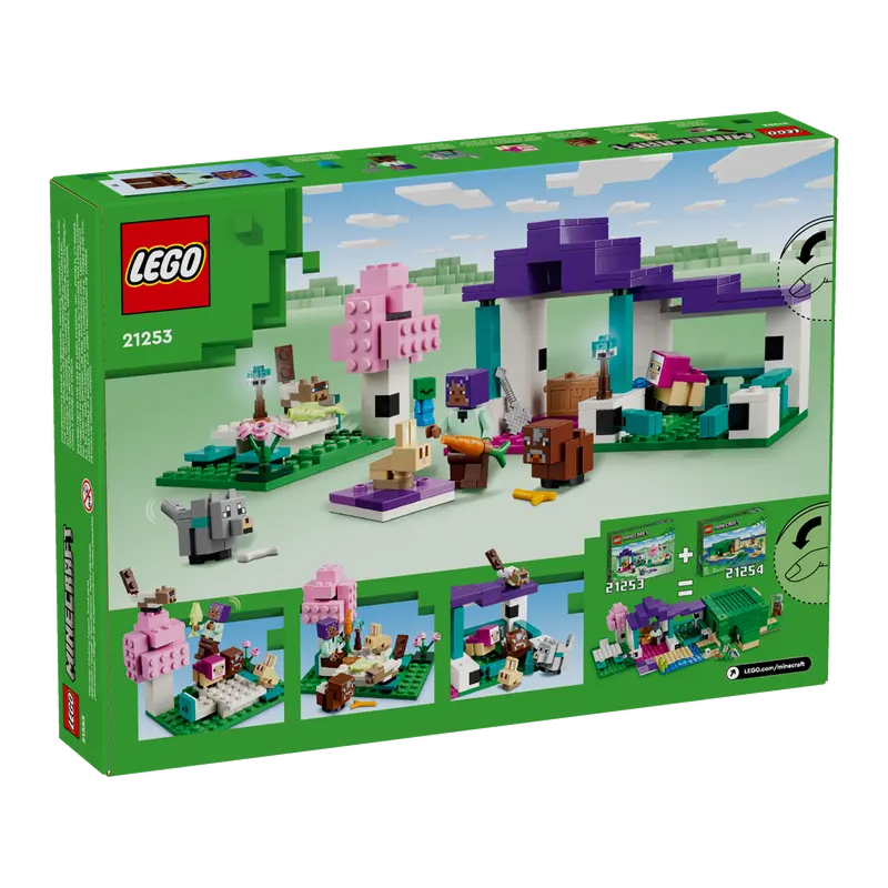 Конструктор LEGO Minecraft 21253 “Приют для животных” 206 деталей, 8+