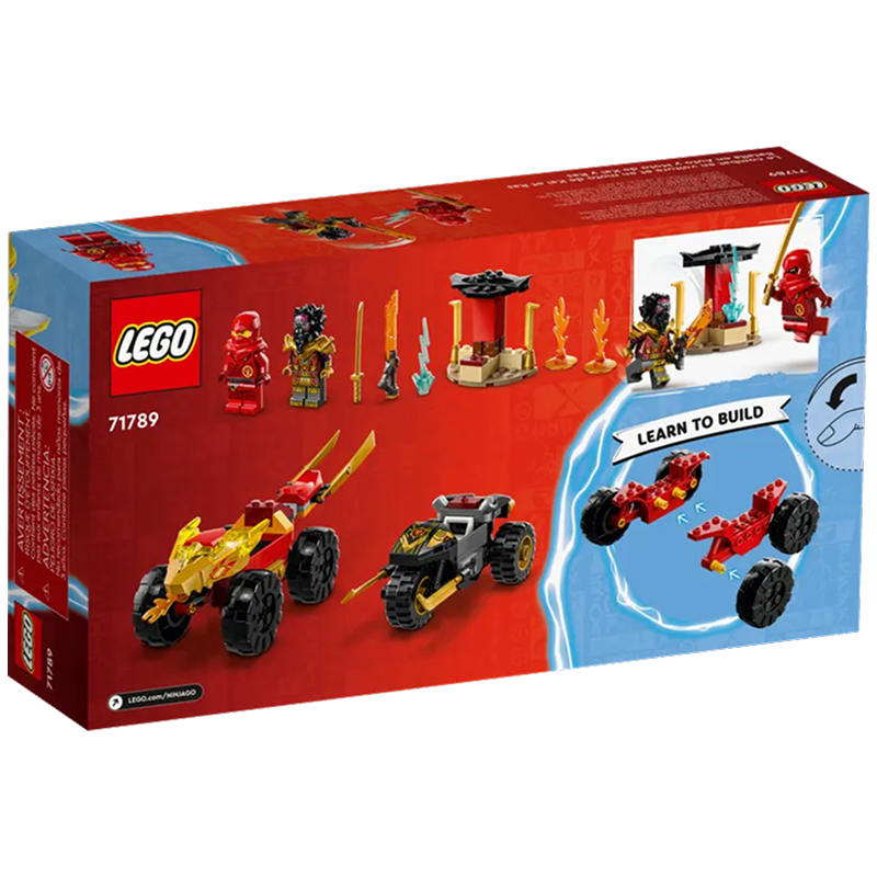 Конструктор LEGO Ninjago 71789 "Битва Кая и Раса на дороге" 103pcs, 4+