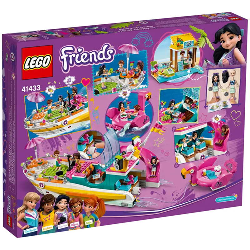 LEGO Friends 41433 “Яхта для Вечеринок” – 640 деталей, 7+