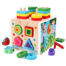 Деревянная развивашка "Shape Sorter Box B" 1131 QZM-20210319