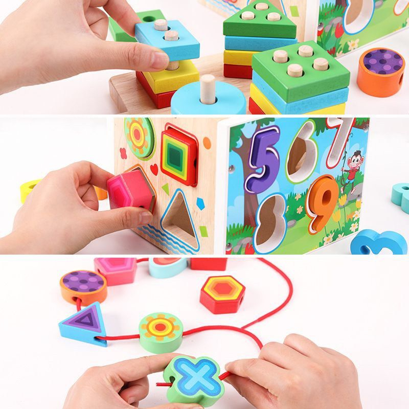 Деревянная развивашка "Shape Sorter Box B" 1131 QZM-20210319