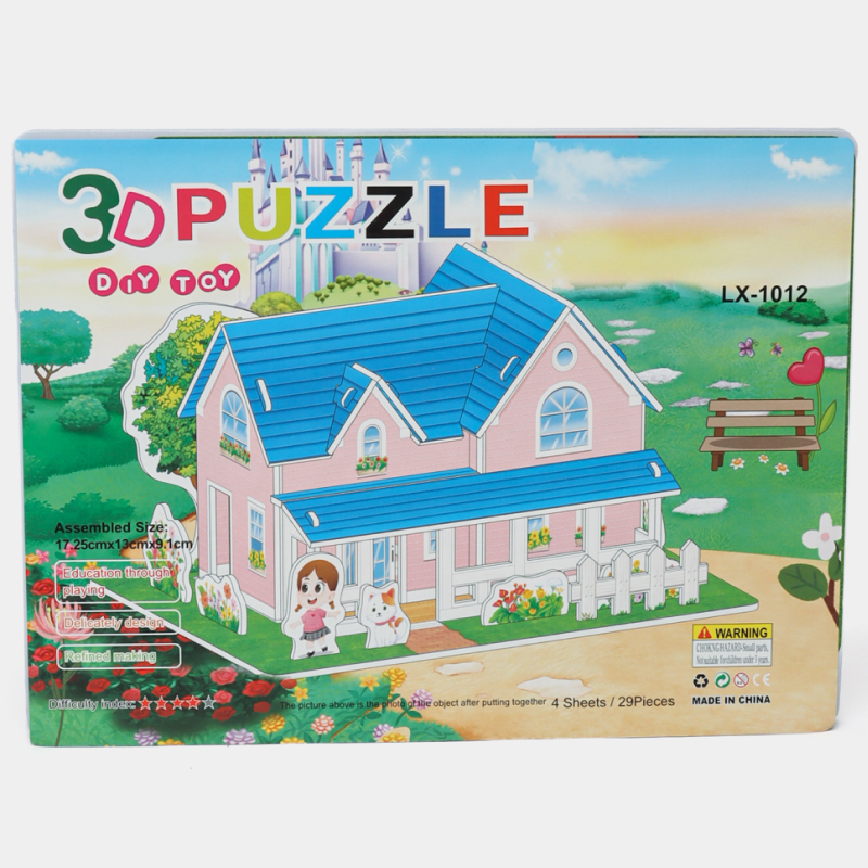 Детский развивающий 3D пазл «DIY TOY» – собираем игрушку сами!