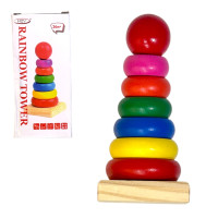 Деревянная пирамидка 8pcs 3+